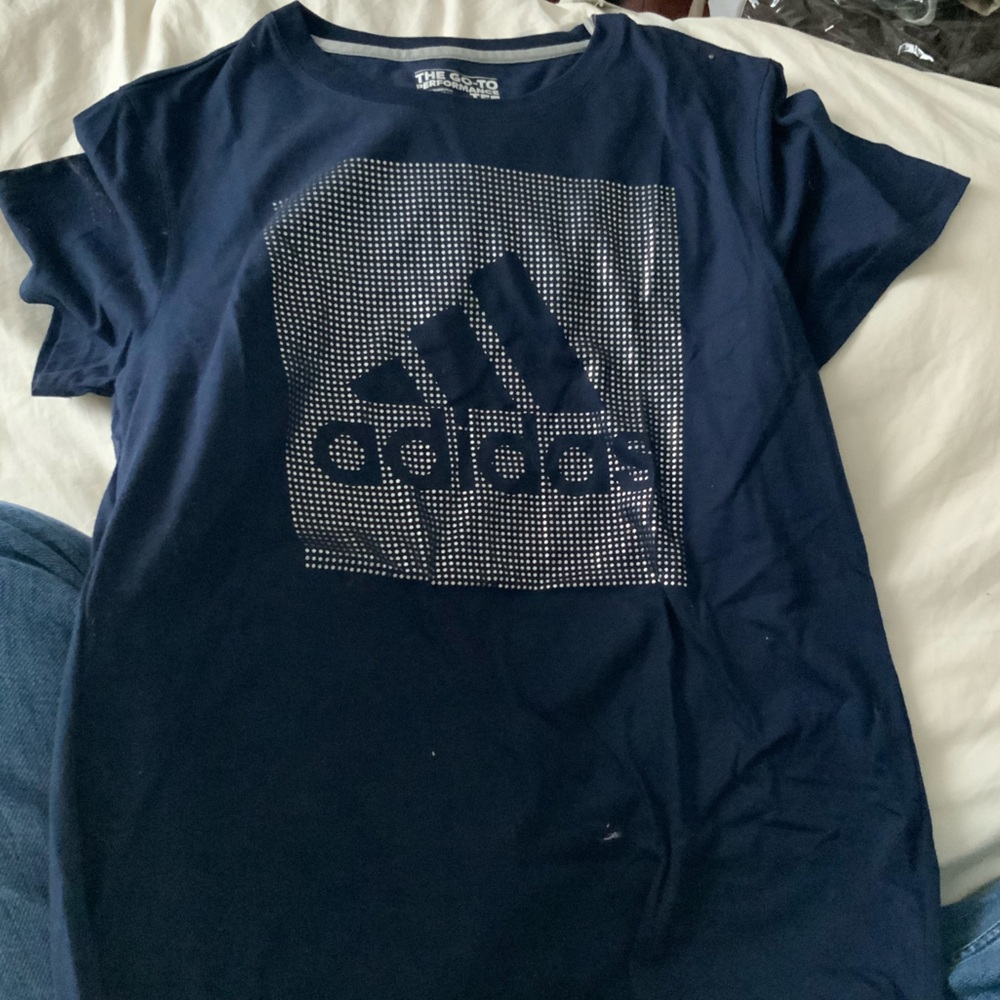 NWT adidas tee navy medium